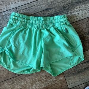 Women's Mint Green Athletic Shorts